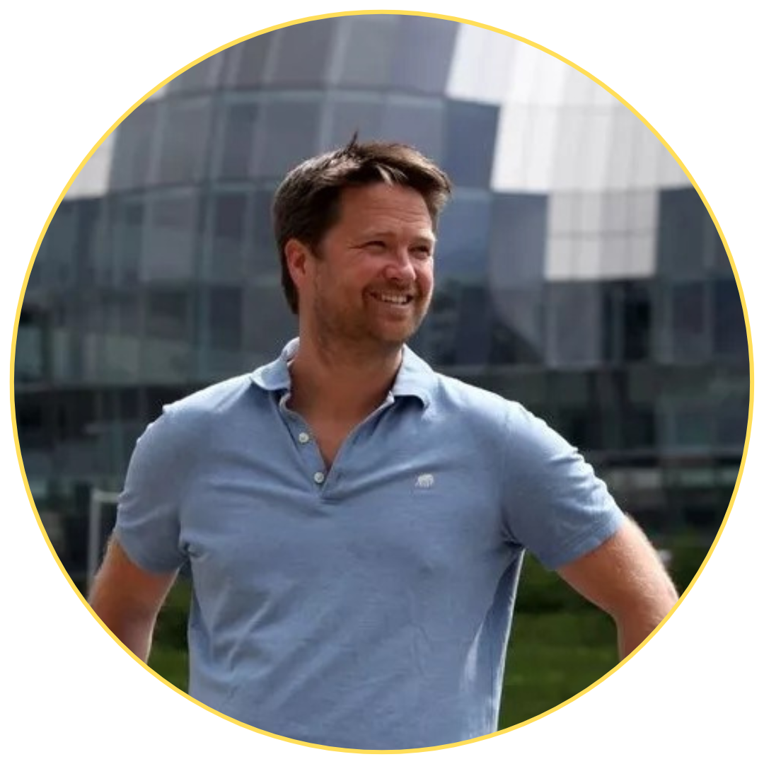 Inlet founder, Conleth Maenpaa Photo of Conleth sitting in a studio, smiling at the camera.